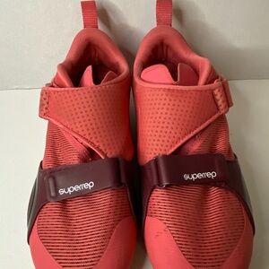 Nike Red and Burgundy SuperRep cycling Athletic Shoes